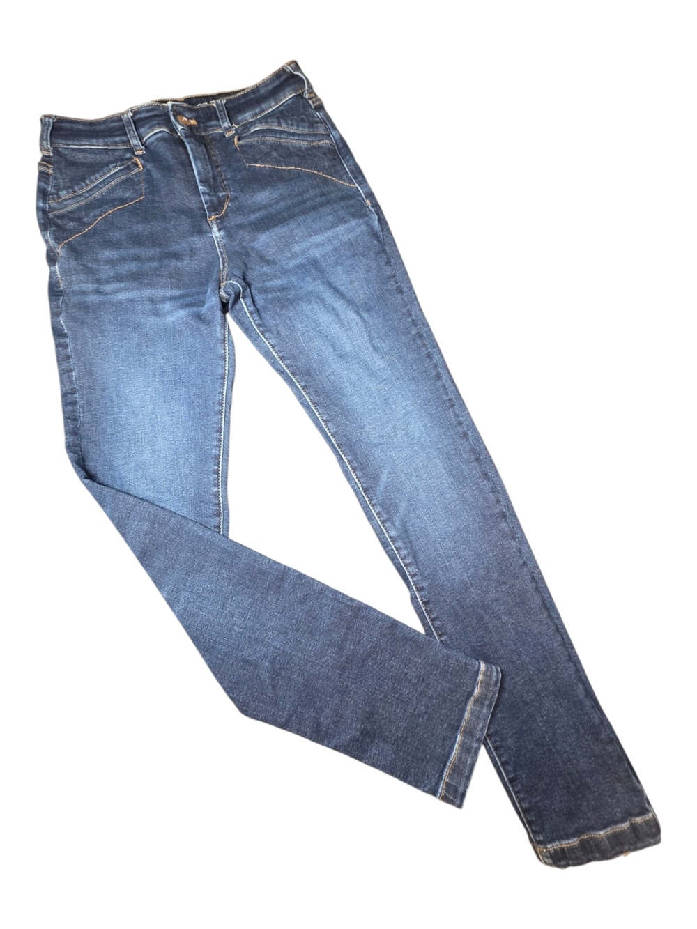 Anthropologie Pilcro Seamed Skinny Jeans Dark Wash Jeans Size 27